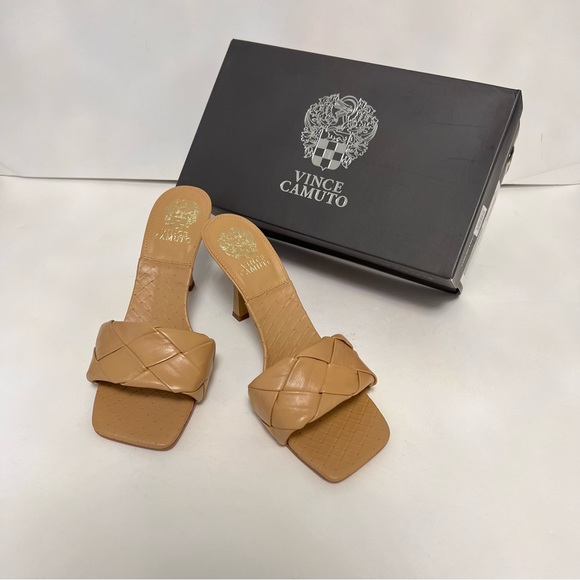 Vince Camuto Brelanie Braided Strap Sandal In Dulce De Lec Color NIB - Reemoly - Picture 2 of 15